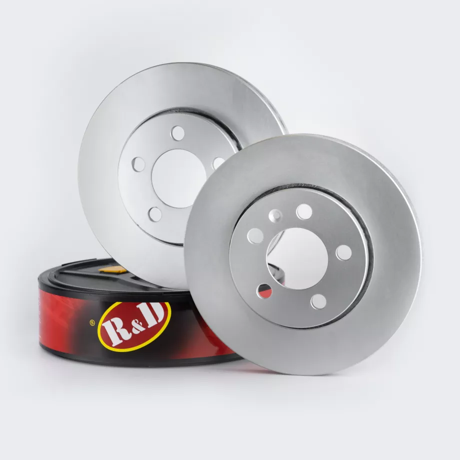 Тормозные диски передние Volkswagen Polo IV, V, Skoda Fabia I, II, III, Rapid I с покрытием GEOMET